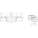 Steinbach & Vollman Anodised Aluminium Pin Barrel Hinge with Fixed Pin, Screw Fixing, 70mm x 19mm x 16mm 825-865