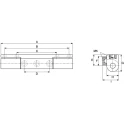 Steinbach & Vollman Anodised Aluminium Pin Barrel Hinge with Fixed Pin, Screw Fixing, 70mm x 19mm x 16mm 825-865