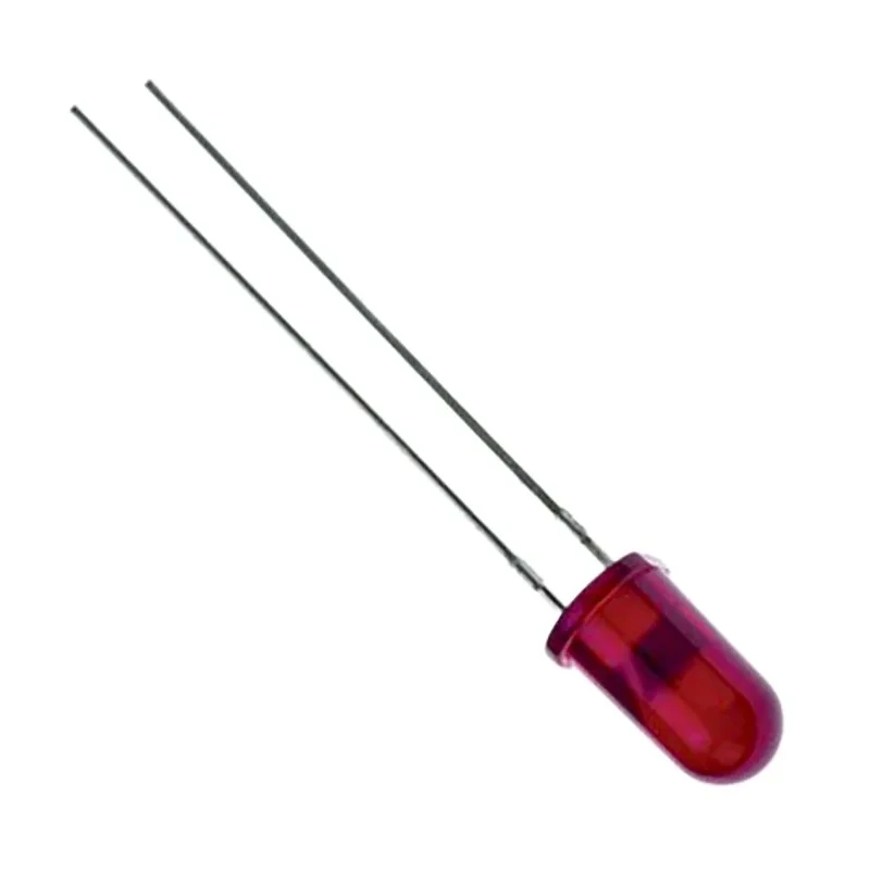 Broadcom 1.8 V Red 5 mm (T-1 3/4) Through Hole LED HLMP-D101