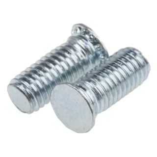 RS PRO Steel Passivated Zinc Plated Self-Clinching Stud M5 x 12mm 6.5mm Head Diameter 827-394