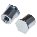 RS PRO Stainless Steel Zinc Plated Self-Clinching Standoff M4, 7.1mm Diameter, Zinc Plated Finish 827-495