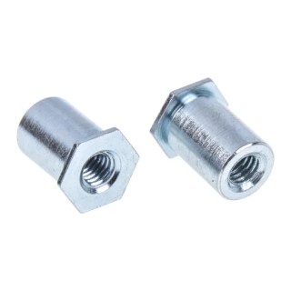 RS PRO Stainless Steel Passivated Zinc Plated Self-Clinching Standoff M3 827-530