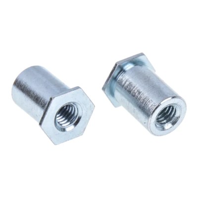 RS PRO Stainless Steel Passivated Zinc Plated Self-Clinching Standoff M3 827-530
