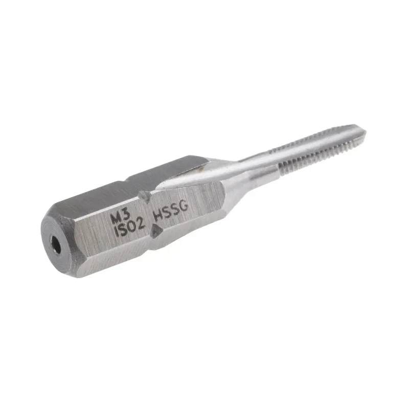 RS PRO Threading Tap, M3 Thread Size, Metric Standard, Hexagon Drive, HSS Material 828-139