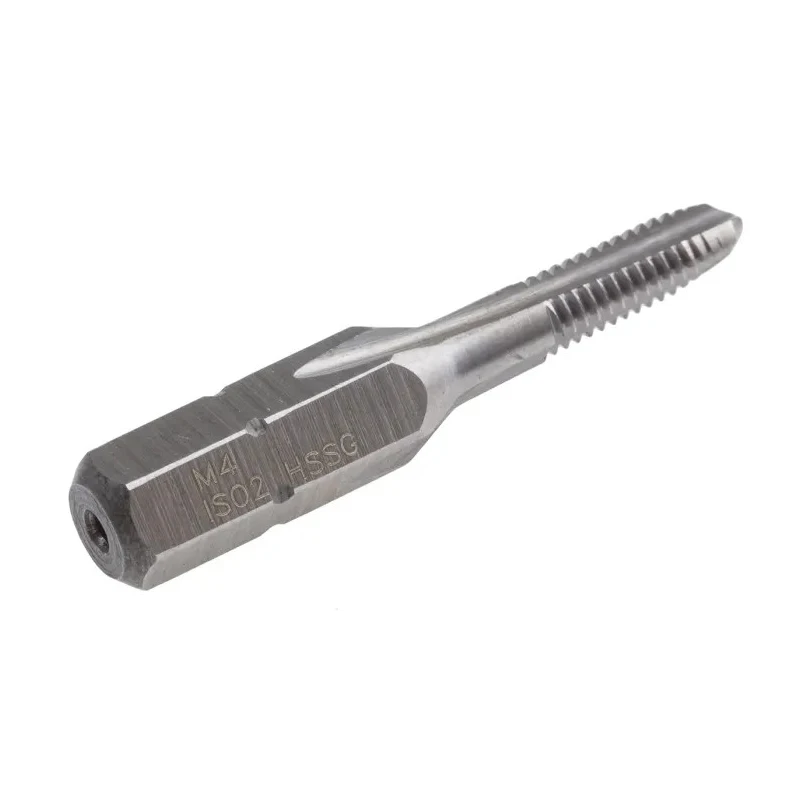 RS PRO Threading Tap M4 Thread, Metric Standard, Hexagon Drive Tap, HSS, Made in Germany 828-145