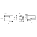 RS PRO Stainless Steel Zinc Plated Self-Clinching Standoff M3 UK 827-451