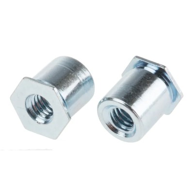 RS PRO Stainless Steel Passivated Zinc Plated Self-Clinching Standoff M4 7.1mm Fixing Hole Diameter 8mm Head Width 827-568