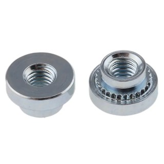 RS PRO Passivated Zinc Plated Steel Metric Clinch Nut M3 x 3 Thread 4.75mm Fixing Hole Diameter 827-619