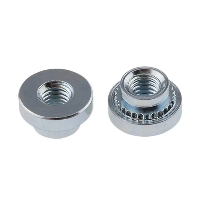 RS PRO Passivated Zinc Plated Steel Metric Clinch Nut M3 x 3 Thread 4.75mm Fixing Hole Diameter 827-619
