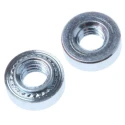RS PRO Passivated Zinc Plated Steel Metric Clinch Nut M4, Fixing Hole Diameter 5.4mm, Outside Diameter 7.9mm 827-625