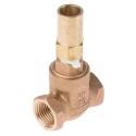 RS PRO Bronze Gate Valve 1/2 in Inlet Female 1/2 in Outlet Female 20 bar Rated Non Rising Stem 282-0806