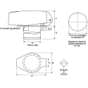 Parker Hydraulic Filler Breather Filter 10μm Filtration, 3-Hole Flange Mount, Grey S.620019