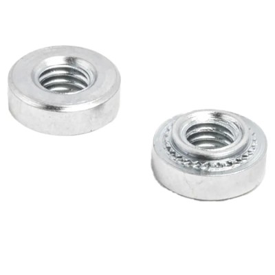 RS PRO Passivated Zinc Plated Steel Metric Clinch Nut M4 x 1, Fixing Hole Diameter 5.4mm, Outside Diameter 7.9mm 827-631