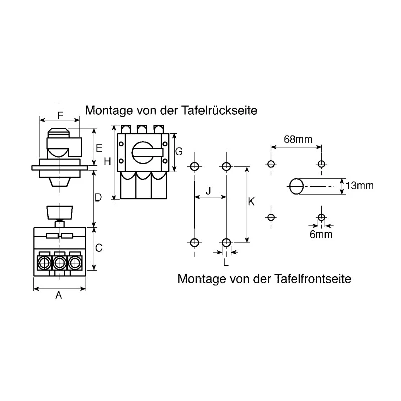 Kraus & Naimer 3-Pole Surface Isolator Switch IP65 40A 5.5W 