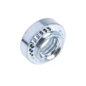 RS PRO Passivated Zinc Plated Steel Clinch Nut Metric M4 x 2 Size with 5.4mm Fixing Hole Diameter, 7.9mm Outside 827-647