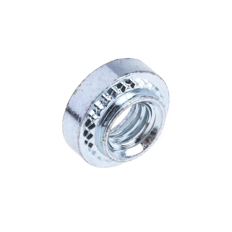 RS PRO Passivated Zinc Plated Steel Clinch Nut Metric M4 x 2 Size with 5.4mm Fixing Hole Diameter, 7.9mm Outside 827-647