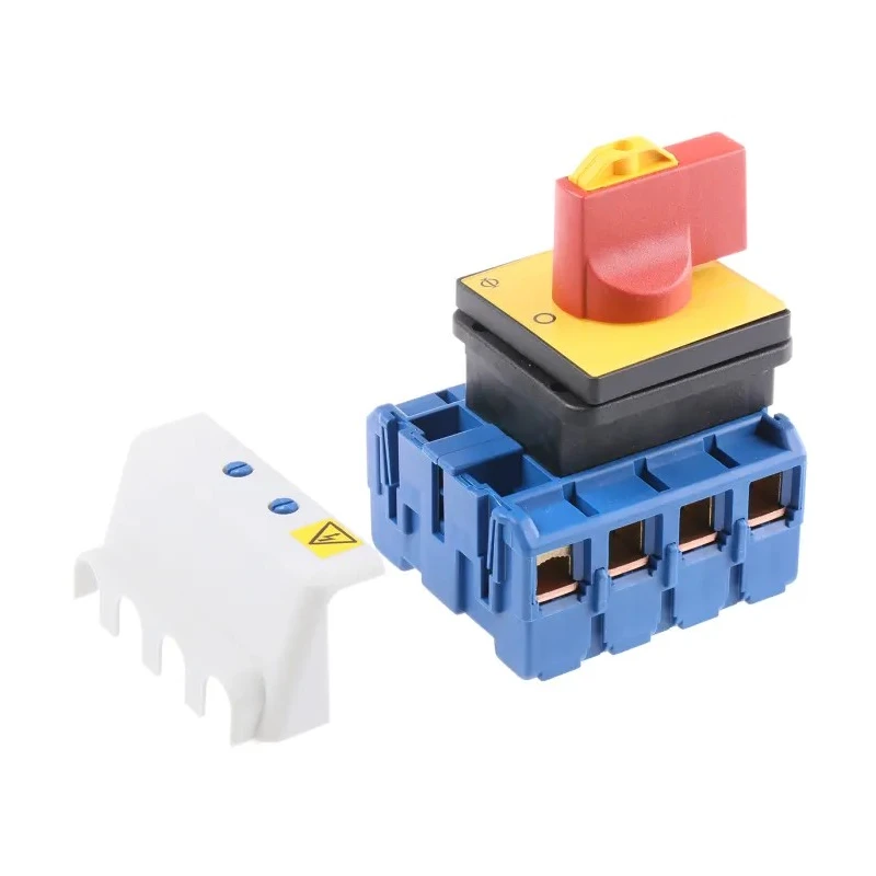 Kraus & Naimer 4-Pole Panel Mount Isolator Switch IP65, 100A, Red Handle KG100.T204/GBA007.E