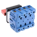 Kraus & Naimer 4-Pole Panel Mount Isolator Switch IP65, 100A, Red Handle KG100.T204/GBA007.E