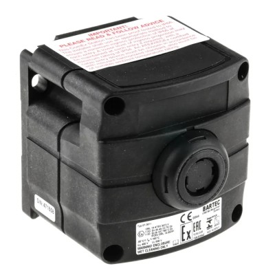 Bartec Push Button Control Station Thermoplastic IP66 IP67 ATEX Certified 22mm Cutout 07-3511-10P74