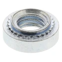 RS PRO Passivated Zinc Plated Steel Metric Clinch Nut M5 x 1 Thread 6.35mm Fixing Hole Diameter 8.7mm Outside 827-653