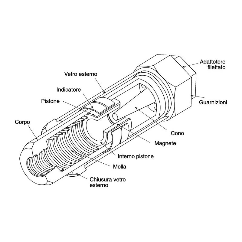 Parker FDHB500UK Series Flow Meter 2 to 20 L/min, 1-1/4 in, 1/4 in, 1/2 in, 3/4 in BSP FDHB500UK