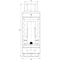 Parker FDHB500UK Series Flow Meter 2 to 20 L/min, 1-1/4 in, 1/4 in, 1/2 in, 3/4 in BSP FDHB500UK