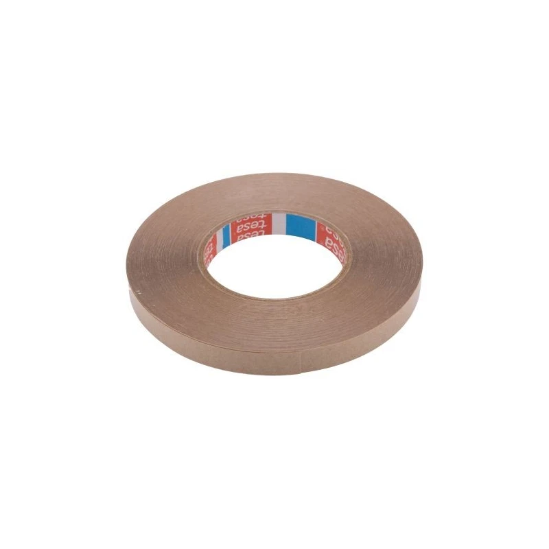 Tesa White Double Sided Plastic Tape 15mm x 50m, Polyvinyl Chloride Backing, Tackified Acrylic Adhesive 04970-00149-00
