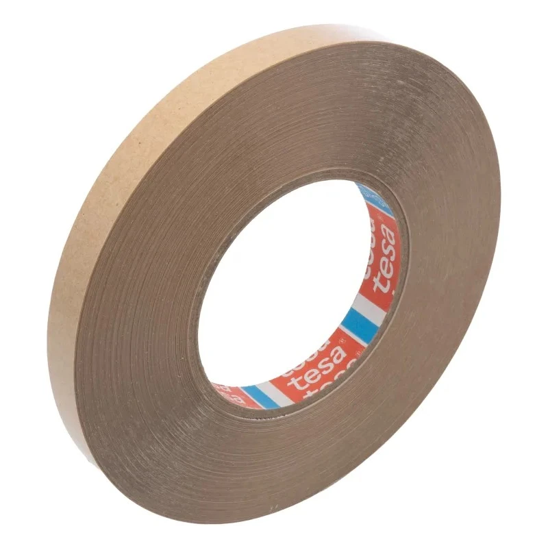 Tesa White Double Sided Plastic Tape 15mm x 50m, Polyvinyl Chloride Backing, Tackified Acrylic Adhesive 04970-00149-00