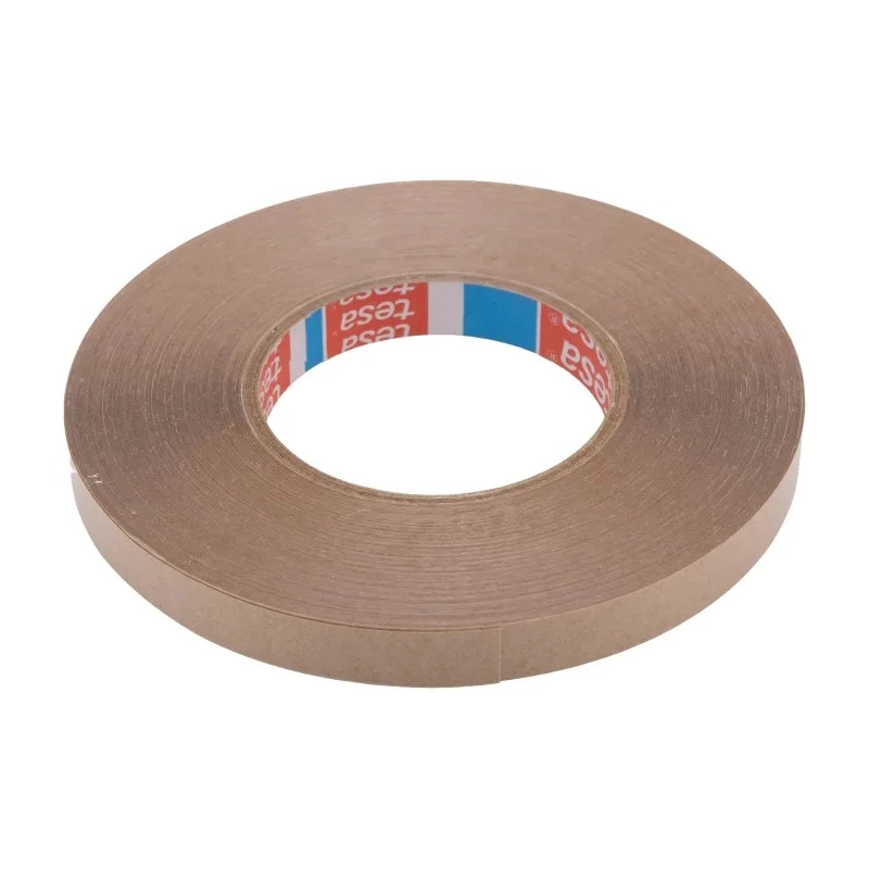 Tesa White Double Sided Plastic Tape 15mm x 50m, Polyvinyl Chloride Backing, Tackified Acrylic Adhesive 04970-00149-00
