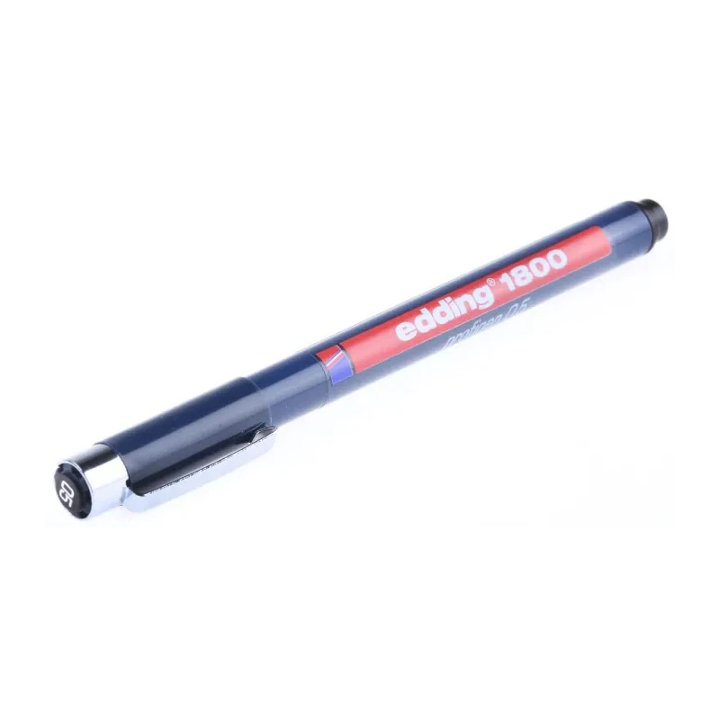 Edding Black Ink Pen 1800-0.5-001 Fine Tip Water-Resistant Ink Japan 1800-0.5-001