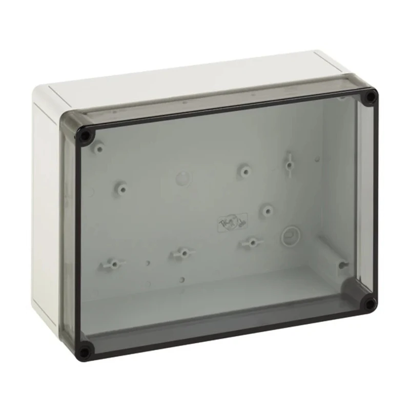 Spelsberg TK PS Series Grey Transparent Lid Polystyrene Enclosure IP66 IK07 111 mm x 254 mm x 180 mm 