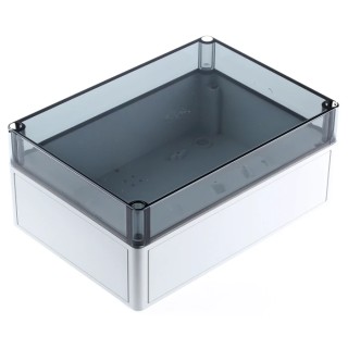 Spelsberg TK PC Series Grey Transparent Lid Polycarbonate Electrical Enclosure IP66 IK08 111mm x 254mm x 180mm IP66