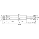 ACE Shock Absorber M20 x 1.5 Thread Size, 88 mm Length, 18.5 mm Stroke, 118 mm Overall Length MA225EUM