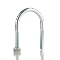 RS PRO Steel U-Bolt 34 mm Inside Width, 30 mm Thread Length, Bright Zinc Finish 829-930