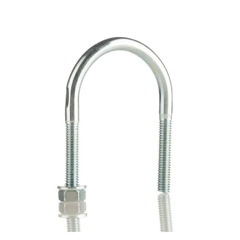 RS PRO Steel U-Bolt 34 mm Inside Width, 30 mm Thread Length, Bright Zinc Finish 829-930