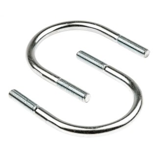 RS PRO Steel Bright Zinc Plated U-Bolt 90 mm Inside Width 40 mm Thread Length 829-980