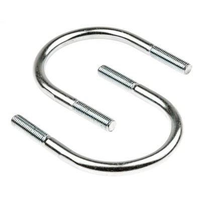RS PRO Steel Bright Zinc Plated U-Bolt 90 mm Inside Width 40 mm Thread Length 829-980