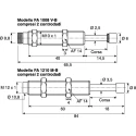 ACE Shock Absorber, 84 mm Body Length, M12 x 1 Thread Size, FA Series FA1210MB