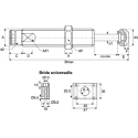 ACE Shock Absorber M25 x 1.5 Thread Size, 106.6 mm Body Length, 25 mm Stroke Length, 143 mm Overall Length MA600EUM