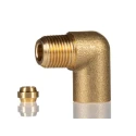 Norgren Pneumatic Fitting 36 Metric Series Brass 90° Angle Threaded-to-Tube Connection 181450418