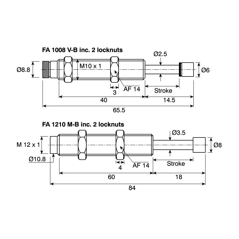 ACE Shock Absorber Universal Mounting Plate Series UM UM10