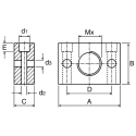ACE Shock Absorber Universal Mounting Plate, Series UM, Model UM20