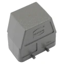 HARTING Heavy Duty Power Connector Hood B Range, Back Shell, 2 Lever Locking, Die Cast Aluminium Body 09300100801