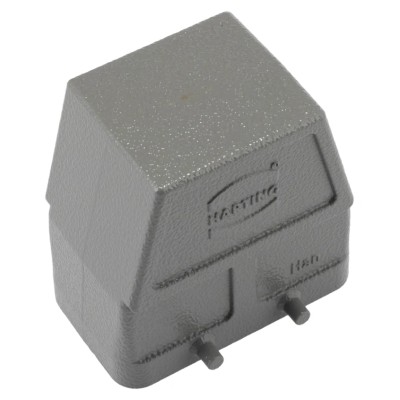 HARTING Heavy Duty Power Connector Hood B Range, Back Shell, 2 Lever Locking, Die Cast Aluminium Body 09300100801