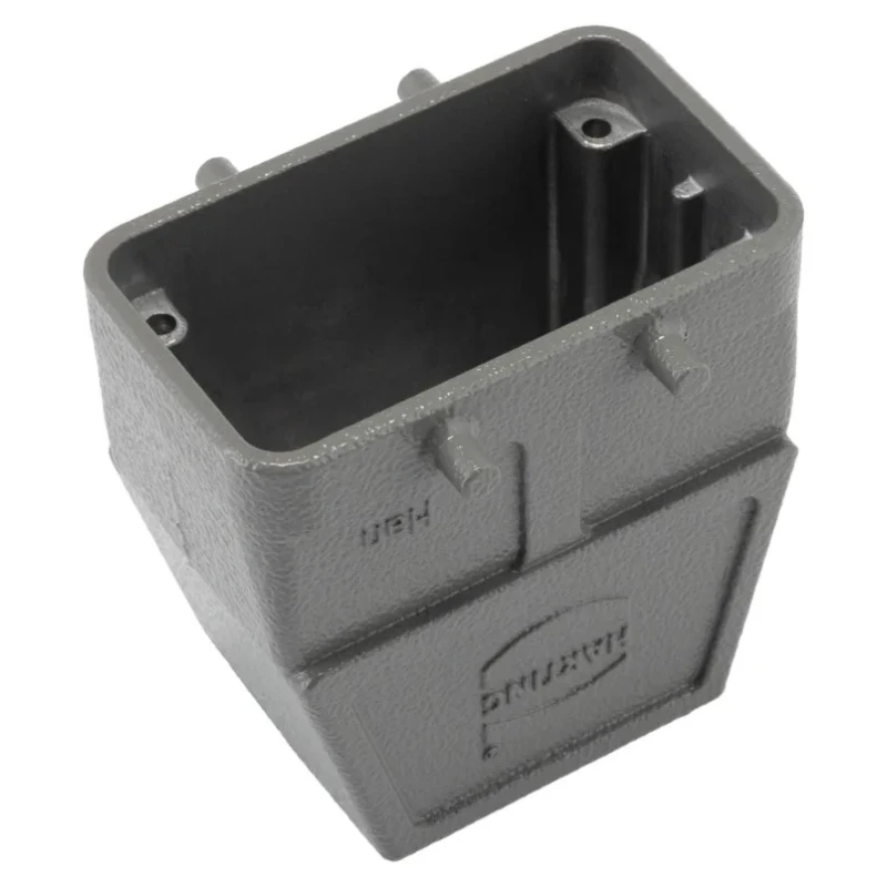 HARTING Heavy Duty Power Connector Hood B Range, Back Shell, 2 Lever Locking, Die Cast Aluminium Body 09300100801