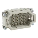 HARTING Heavy Duty Power Connector Insert 16A 500V HAN EE Series Male 18 Contacts 09320183001