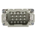 HARTING Heavy Duty Power Connector Insert 16A 500V HAN EE Series Male 18 Contacts 09320183001