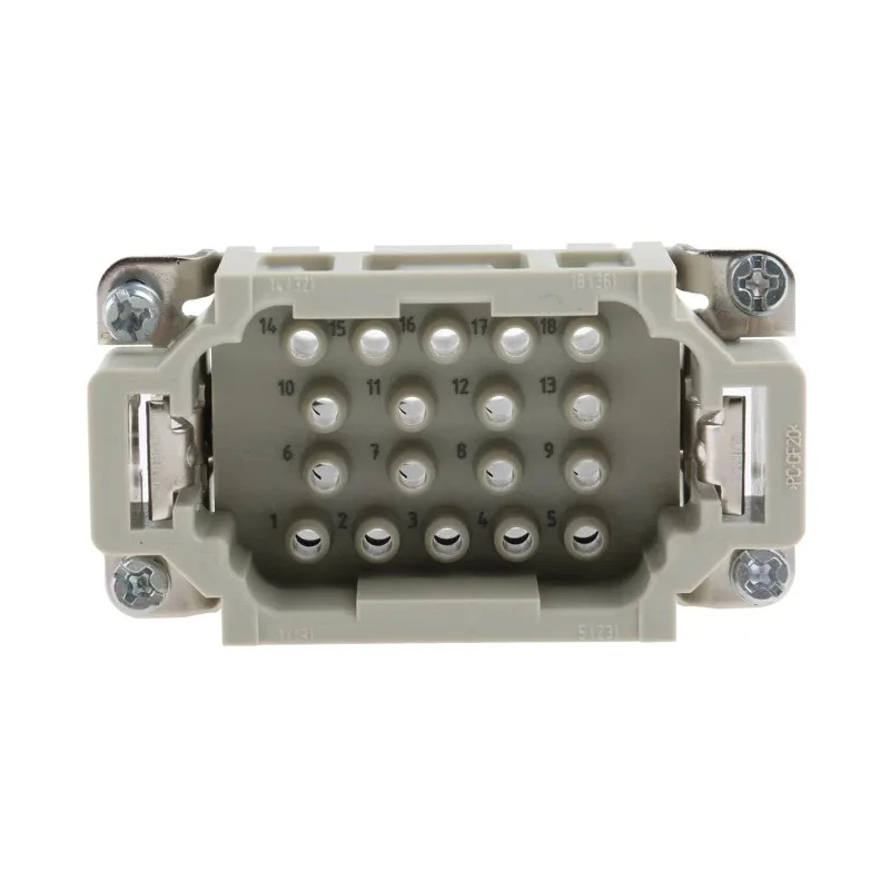 HARTING Heavy Duty Power Connector Insert 16A 500V HAN EE Series Male 18 Contacts 09320183001