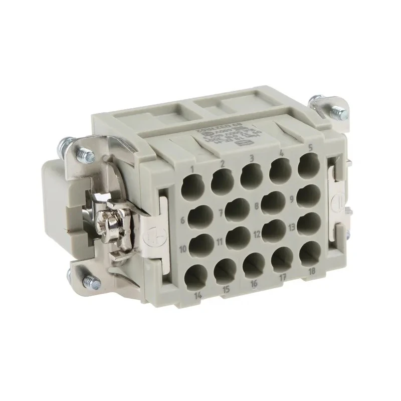 HARTING Heavy Duty Power Connector Insert 16A 500V HAN EE Series Male 18 Contacts 09320183001