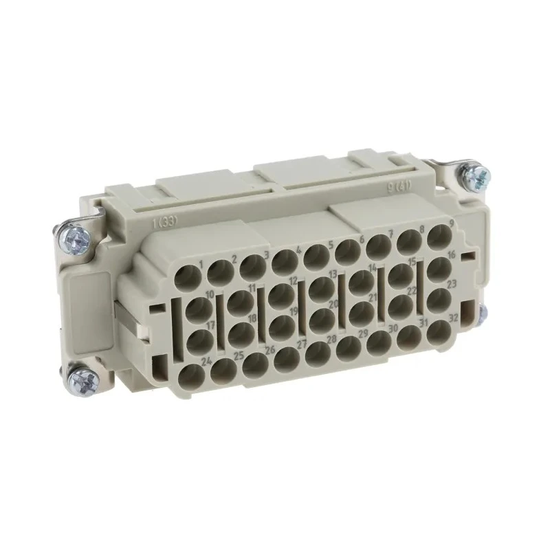 HARTING Heavy Duty Power Connector Insert 16A HAN EE Series Female 32 Contacts 09320323101